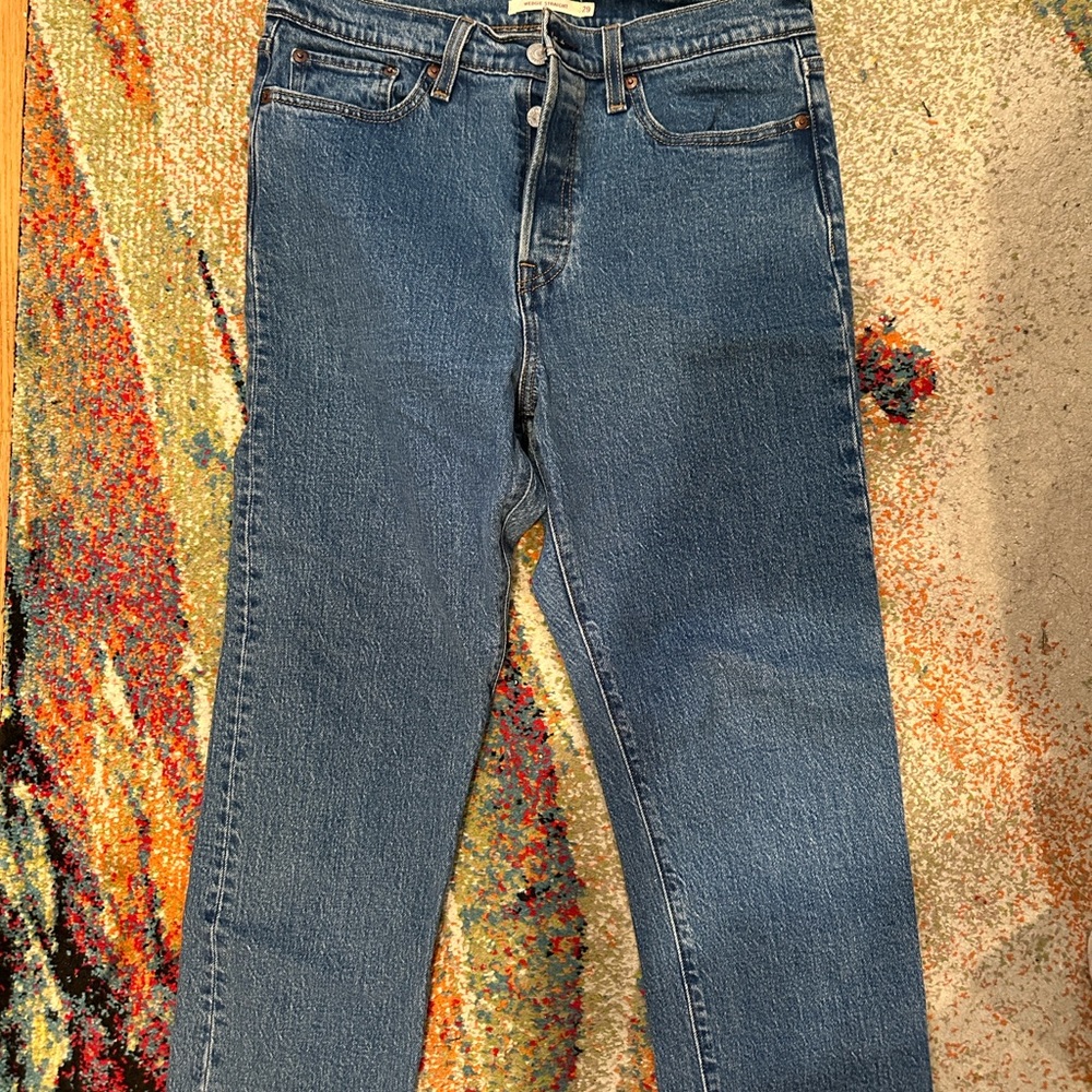 Levi’s wedge straight jeans